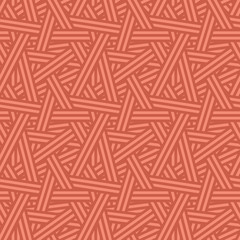 Seamless Vector Interweaving Lines Scarlet Pattern