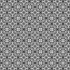 Ornament with elements of black and white colors. B
