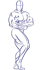 Fitness athlete vector