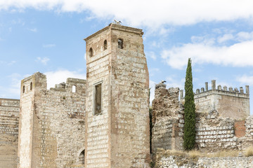 Fototapeta na wymiar ancient castle in Escalona town - Toledo - Spain