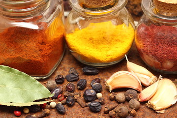 composition with different spices