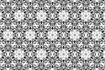 Ornament with elements of black, gray and white. 
12