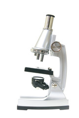 Medical microscope isolated on the white