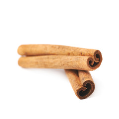 Cinnamon stick isolated