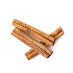 Cinnamon stick isolated
