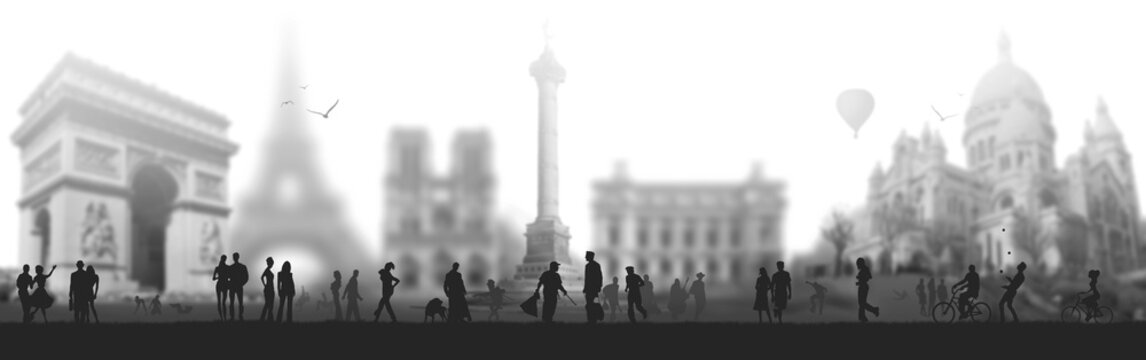 Paris 2026 France tourisme terrorisme  voyage noir et blanc