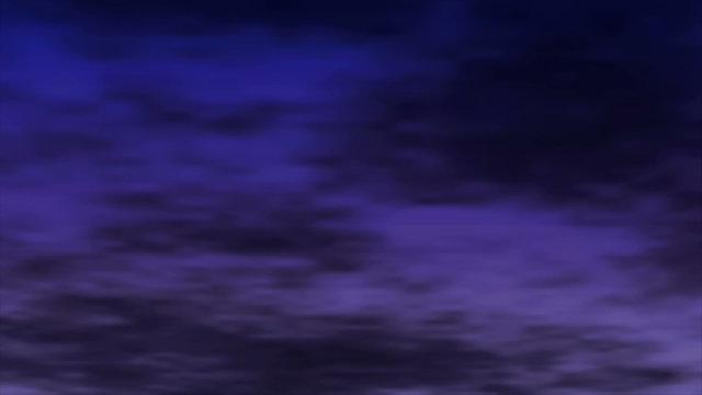 Seamless loop features a stormy purple night sky with fast moving clouds.