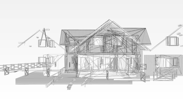Hausbau Planung von der Skizze zum Modell, 3D Animation
