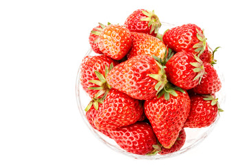 Delicious fresh red Strawberry fruits