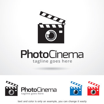 Photo Cinema Logo Template Design Vector 