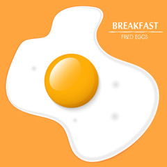 Fried egg. the fresh product.Healthy Breakfast 