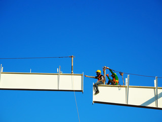 Man Working on the Working at height