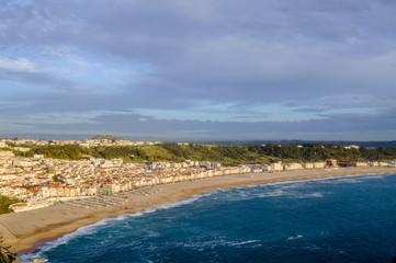 Praia da Nazaré em Portugal