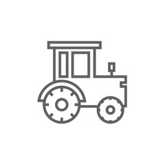 Tractor line icon.