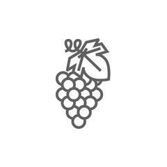 Grape line icon.