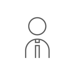 Businessman line icon.