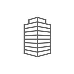 Office building line icon.