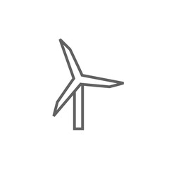 Windmill line icon.