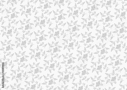 アラベスク模様 背景 イラスト グレー Poster Posters Osame