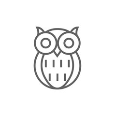 Owl line icon.