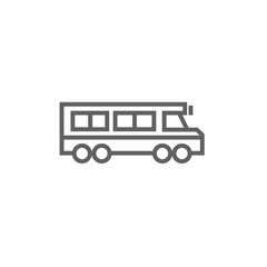 School bus line icon.