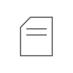 Document line icon.