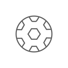 Obraz premium Soccer ball line icon.