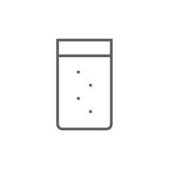 Glass of water line icon.