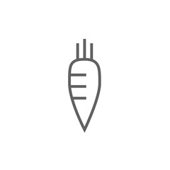 Carrot line icon.