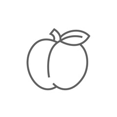 Apple line icon.
