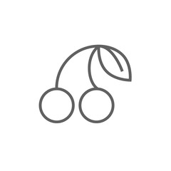 Cherry line icon.