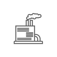 Refinery plant line icon.