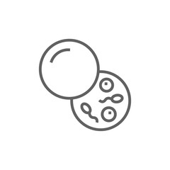 Donor sperm line icon.