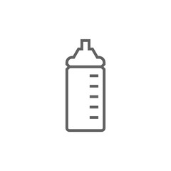 Feeding bottle line icon.