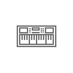 Synthesizer line icon.