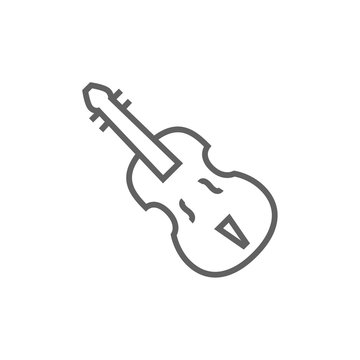 Cello line icon.