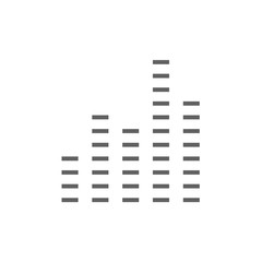 Digital equalizer line icon.