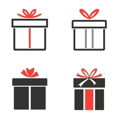 Gift Box icons set.