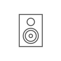 MP3 player line icon.