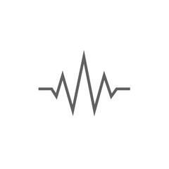 Sound wave line icon.