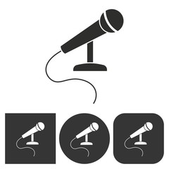 Microphone - vector icon.