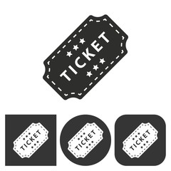 Ticket - vector icon.