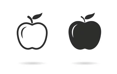 Fotobehang Apple - vector icon. © lovemask