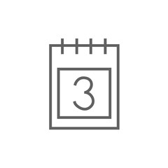 Calendar line icon.