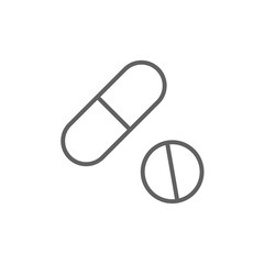 Pills line icon.