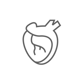 Heart line icon.