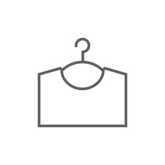 Sweater on hanger line icon.