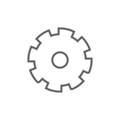 Gear line icon.
