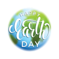 Earth Day day concept with planet Earth.