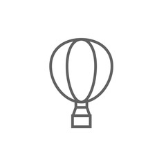 Hot air balloon line icon.